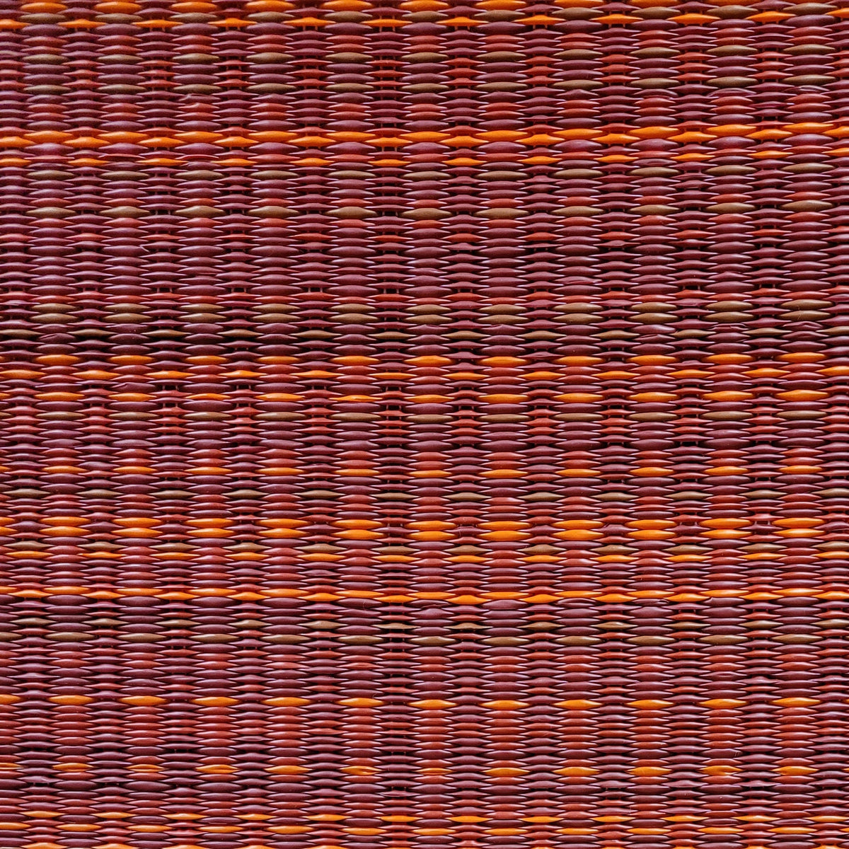 Warm Red Rug-Recycled Plastic by Mad Mats