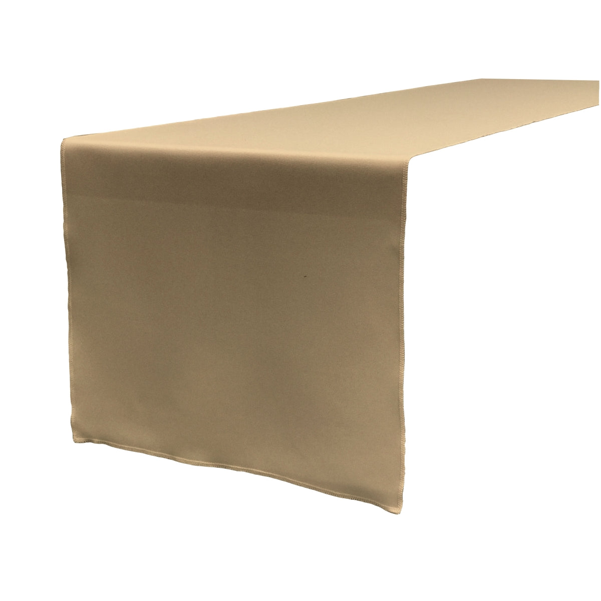 LA Linen TCpop14x108-TaupeP13 Polyester Poplin Table Runner, Taupe