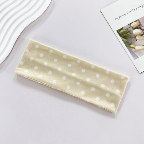 1pc Polka Dot Yoga Elastic Headband – Fashionable Dot-pattern Makeup
