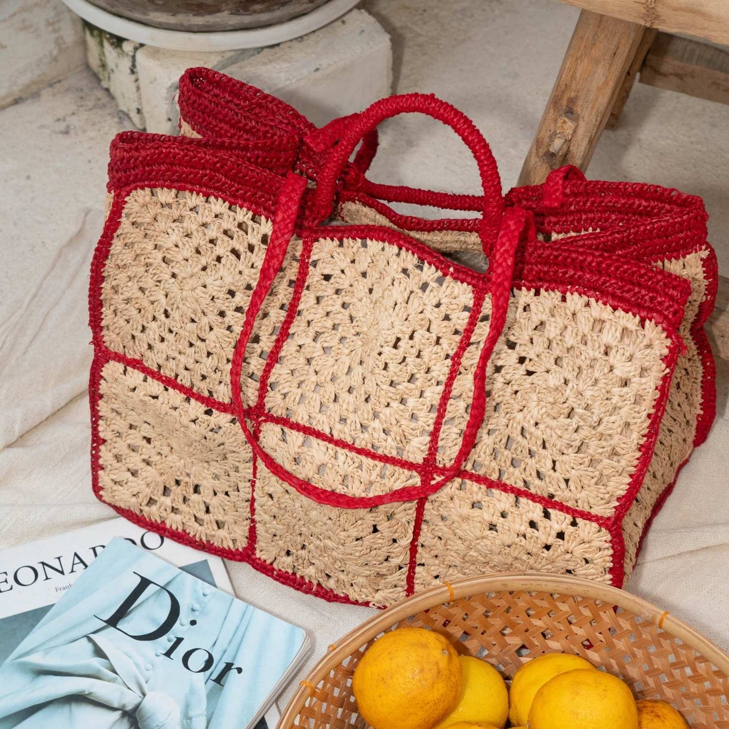 Carrey Raffia Tote bag